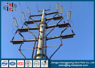 Anti - Corrosive NEA Standard Steel Transmission Pole 30ft Q345 500kg Design Load