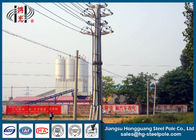 Zinc Coated 69 KV Transmission Line Tubular Steel Poles With ISO Certificate