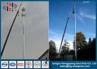 Telecommunication Industry Steel Utility High Mast Poles with Inner Flange 25m