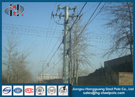 25FT Q235 Galvanized Steel Electric Tower Pole with 25 mm Wall thick 7 ~ 30m Height