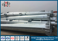 Conical Polygonal Steel Power Transmission Poles 2mm - 30mm Wall thickness 110KV