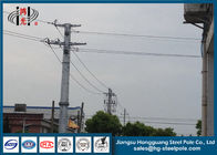35KV Zinc Coated Steel Electric Power Pole For Electric Transmission Line Overhead Project
