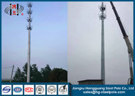 Antenna Telecommunication Towers , Monopole Antenna Tower With Platforms