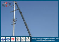 110KV Polygonal Pole , Galvanized Steel Pole For Electrical Power Distribution Line