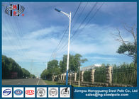 Single Arm Galvanized Tapered Outdoor Light Poles Q235 Height 8m Weather Resistance