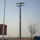 25FT Q235 Galvanized Steel Electric Tower Pole with 25 mm Wall thick 7 ~ 30m Height