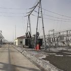 Hot Dip Galvanized / Painting Substation Steel Structures For Transmission Line Project