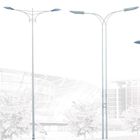 Galvanized Round Tapered 8m Outdoor Commercial Light Poles Painting