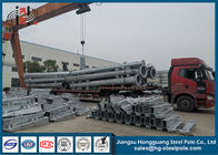 Transmission Steel Electric Power Pole Galvanised With Customized Design PLS