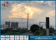 Overhead Transmission Pole , Stainless Steel Tubular Pole For Distribution Line Project
