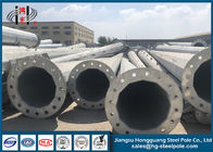 Q235 ISO 9001 Steel Transmission Pole For Transmission Lines And Distribution Line Project