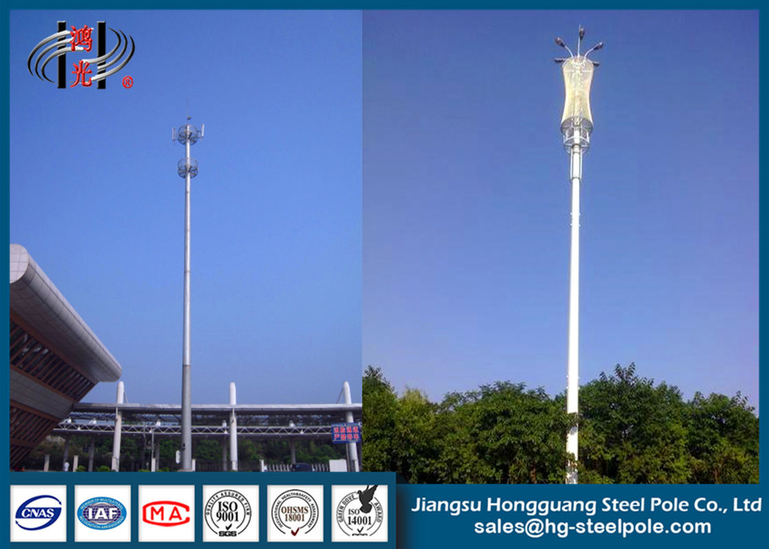 Customizable Broadcast Transmission Antenna Poles Towers Monopole Tower