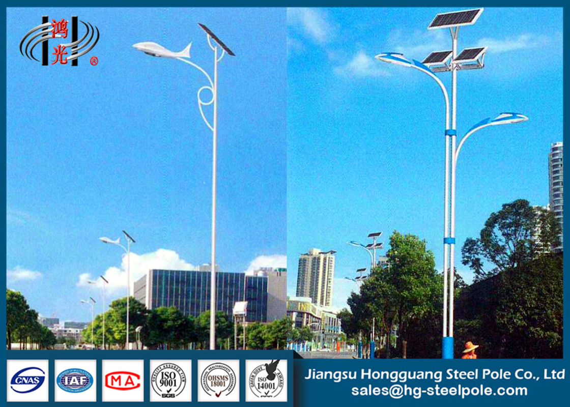 conical round outdoor solar powered light post outdoor lamp pole
