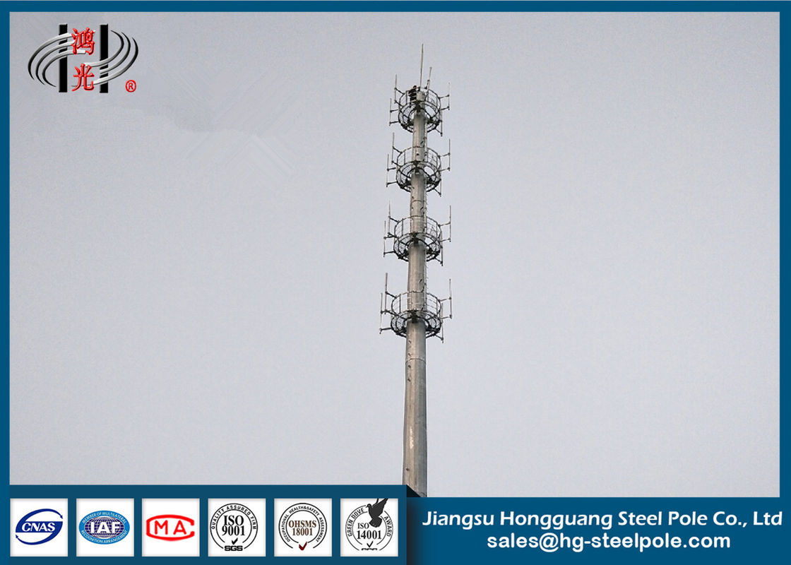 Polygonal HDG Telecommunication Towers With Short Construction Cycle For Broadcasting