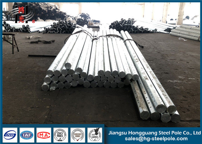 Direct Burial Power Transmission Poles For Transmission Line With Bitumen Painted