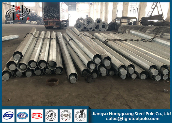 Professional Overhead Transmission Steel Tubular Pole For Electrical Power