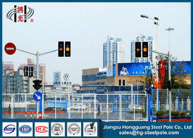 Anti Corrosion Round Traffic Light Poles for Roadway Intersection