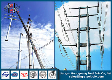 Transmission / Distribution Electrical Steel Utility Poles Polygonal