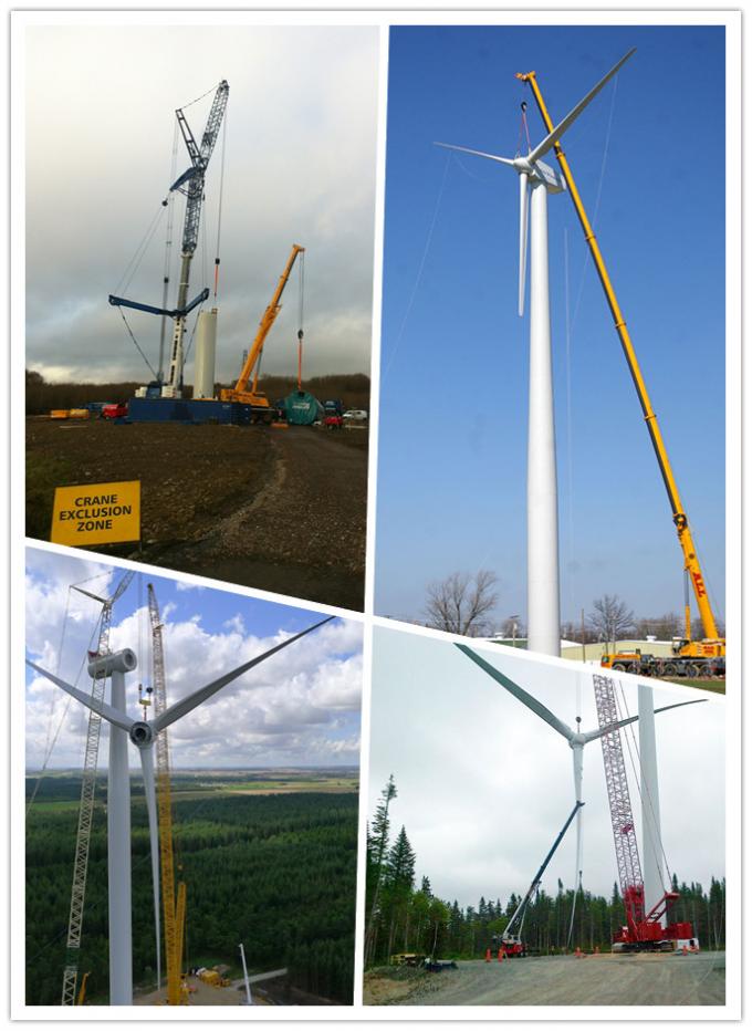 Q235 Anti Rust Conical Wind Turbine Pole Tower / Wind Generator Towers ISO CNAS
