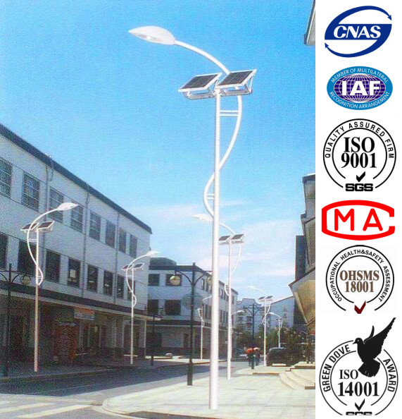 Stainless Solar Outdoor Street Lamp Post for Residential Lighting with