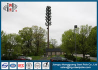 Galvanized Telecommunication Towers Electricity Pylons Pole Long Life Period