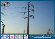 Customized Galvanised Steel Pole , High Voltage Power Distribution Poles