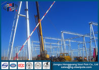 Polygonal Substation Steel Structures , Electric Transmission Tower