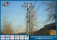 Shockproof Galvanized Electrical Steel Utility Poles  ISO9001 Approve