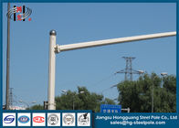 Observation System H 6.8m CCTV Camera Mounting Poles with Galvanization