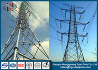 Q235 Steel Electric Transmission Tower Anti - Rust For Substation , 10~500KV