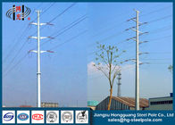 25FT - 90FT Anticorrosive Electrical Steel Utility Poles With Cross Arm