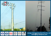 Anti - Rust Transmission Line Electrical Power Pole With Bitumen Painted