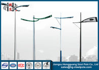 High Mast Galvanized Steel Transmission Poles Octagonal Shape For Parking Lot