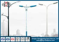 Powder Coated Outdoor Street Lamp Post Weather Resistant Exterior Lamp Posts