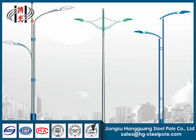 Steel  Conical  Street  Light  Poles  Q345  For  Commercial Areas  Lighting
