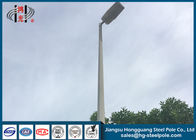 18m Polygonal Steel Tubular LED Lighting Pole with Hot dip Galvanization for Highway Lighting