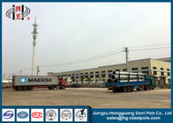 Q345 GR65 Galvanized Steel Electric Pole With 20-55FT Height For Transmission Line