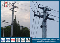 Q235 Hot Dip Galvanized Electrical Power Pole with Climbing Ladder