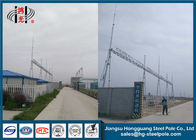 Electric Distribution Steel High Voltage Switchyard , Power Transmission Tower