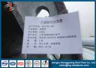Steel Conical Hot Dip Galvanized Electrical Power Pole With Anchor Bolt Q345