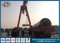 Conical Electrical Steel Utility Poles For 35KV Transmission Line Project
