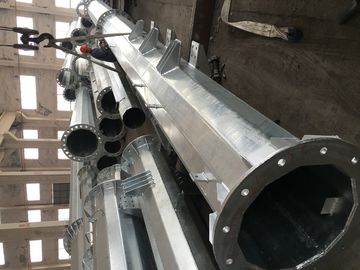 Minimum Yield Strength 345 MPA Steel Conical Steel Utility Poles 25m Electrical Power Pole