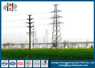 Flange Connected 12m  Metal Utility Poles With Q235 Minmum Yield Strength Material