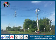 220KV Hot Dip Galvanised Electrical Power Pole Polygonal Conical Long Life