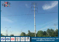Transmission Line Project Electrical Power Pole , Metal Utility Pole 220KV Q345