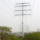 10 - 220KV hot dip galvanized Steel Transmission Electrical Power Pole with Overhead Line Fittings