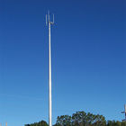 Hot Roll Steel Q235 Telecommunication  Towers Anti - Corrosion  With Four Platformss