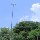 Hot Dip Galvanized High Mast Light Pole , Custom Commercial Light Posts