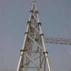 Q235 Electrical Power electric transmission tower Substation Tubular Steel Structure