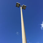Street / Road Lighting Tubular Floodlight Poles , Outdoor Lighting Posts